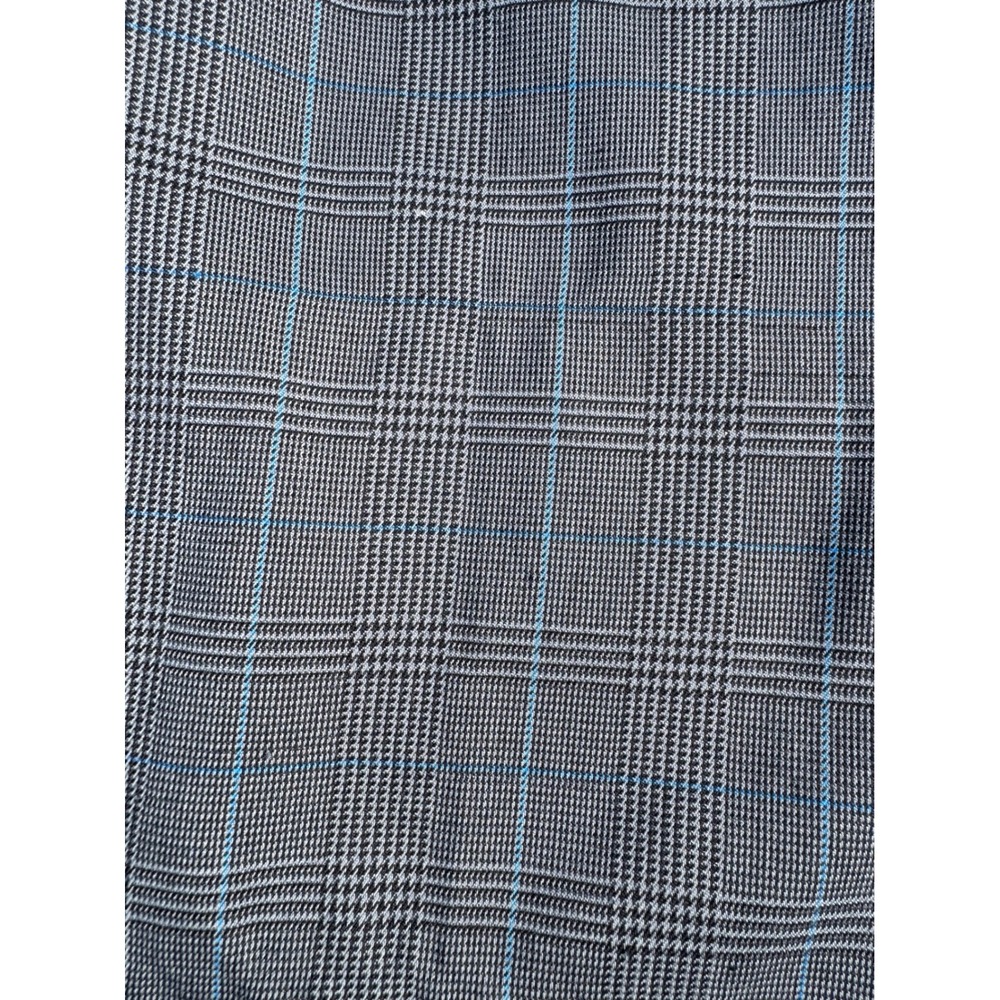 Adidas Mens Grey Glen Plaid Golf Pants 34x30 Blue Check Straight Leg Trousers - Picture 7 of 11